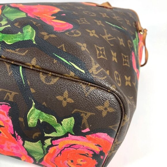 LOUIS VUITTON M48613 Monogram Rose Neverfull MM Shoulder Bag Tote Bag - Picture 4 of 12